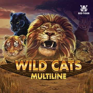Redtiger : Wild Cats Multiline - HASEAGAMING